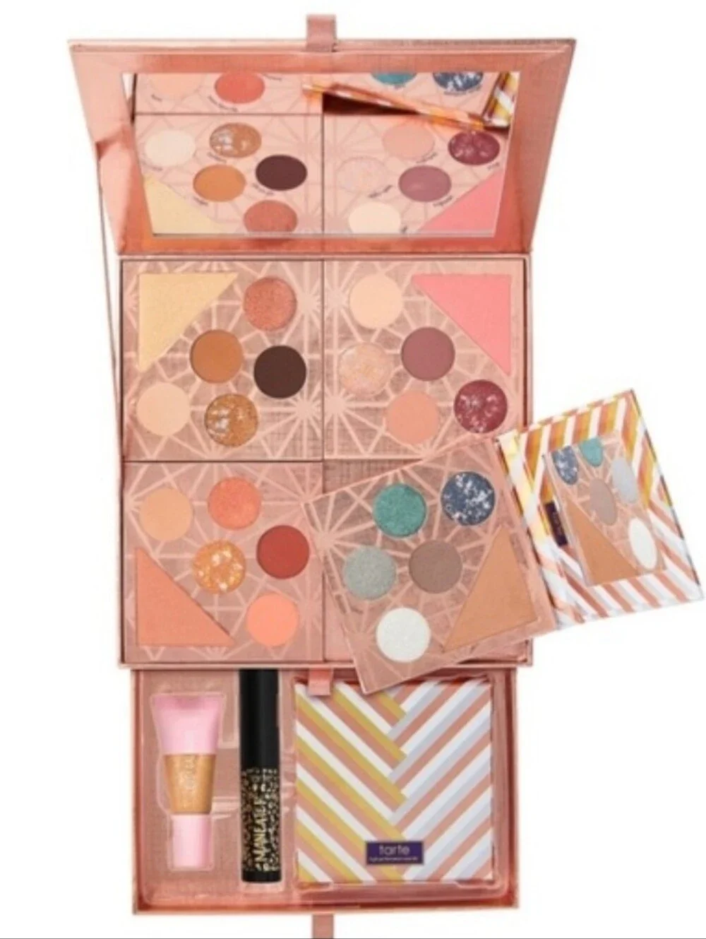 TARTE Gift & Glam Collectors Set 4-Palette Eye & Face Set in Warm Neutrals - Picture 3 of 5
